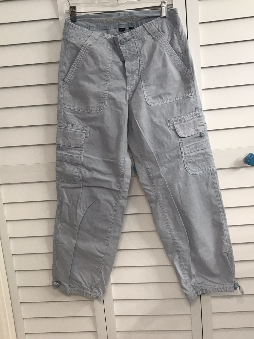 Light Gray Men's Cargo Pants - Casual Utility Style